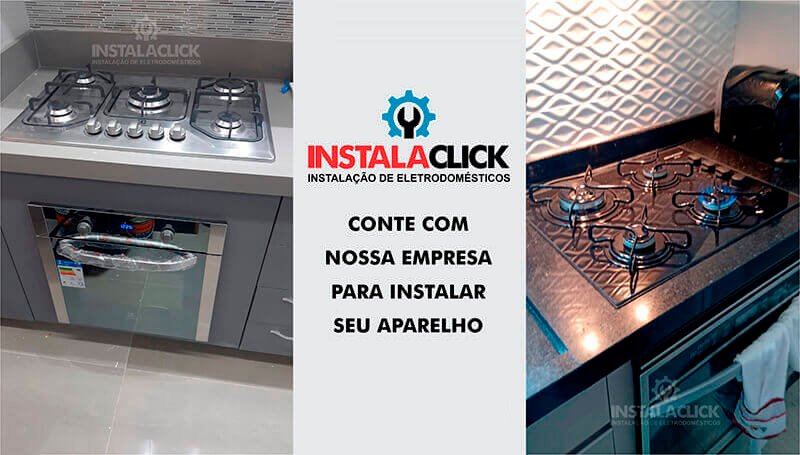 Instalação de fogões