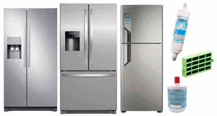 trocar o filtro da geladeira